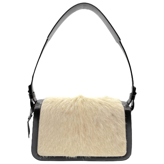 Celine Black & Ivory Ponyhair Shoulder Bag