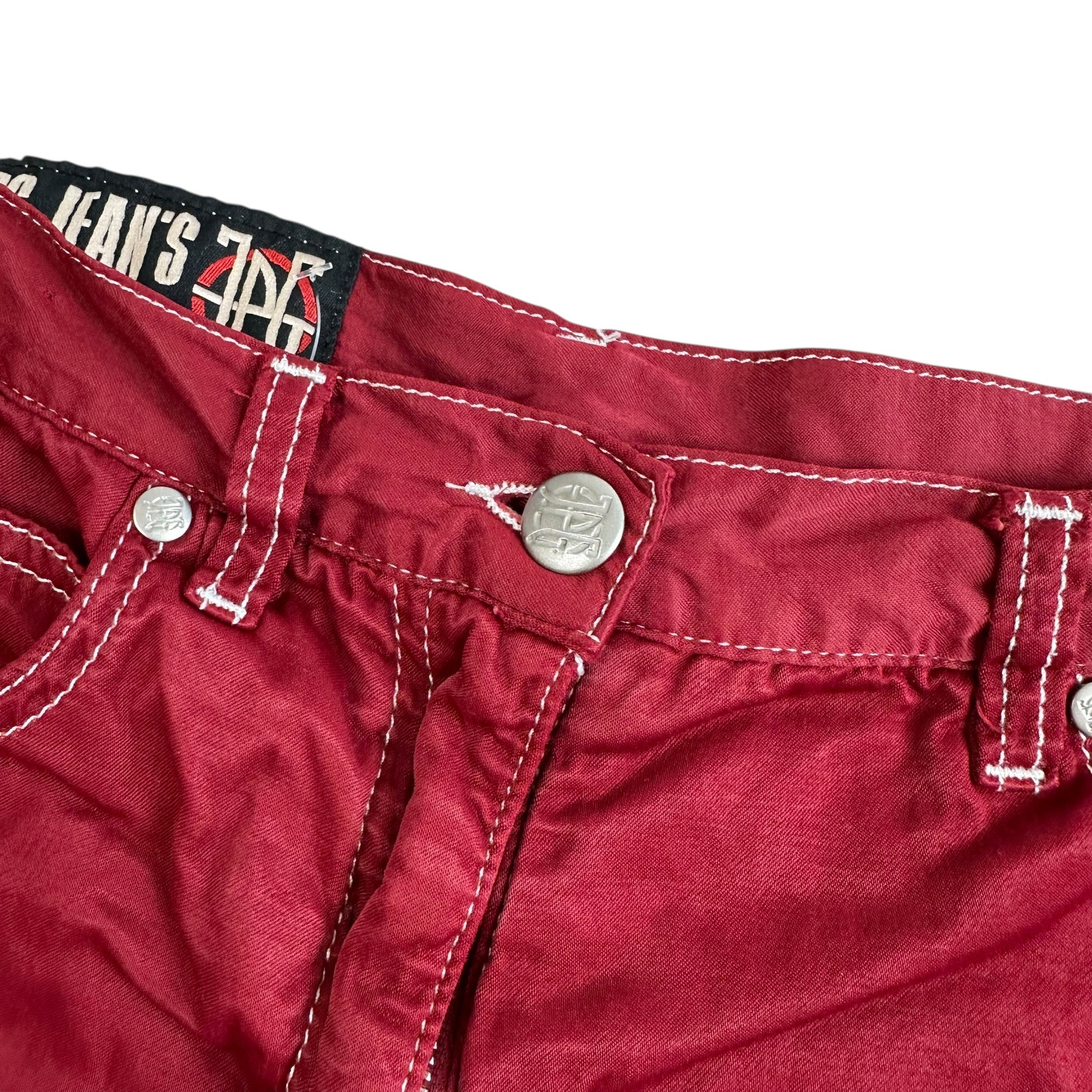Jean Paul Gaultier Jeans Burgundy Mini Shorts - Outfit Repeater