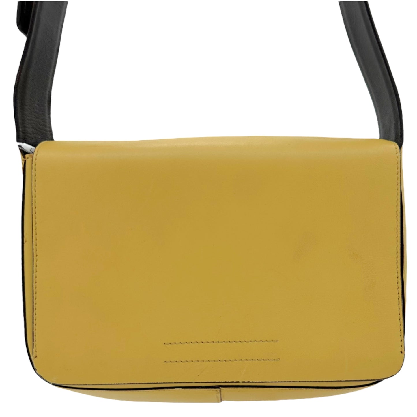 Prada 1999 Yellow Structured Crossbody Bag