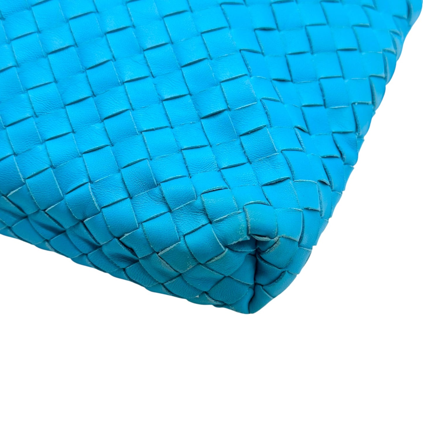 Bottega Veneta Turquoise Leather Convertible Maxi Tote Bag