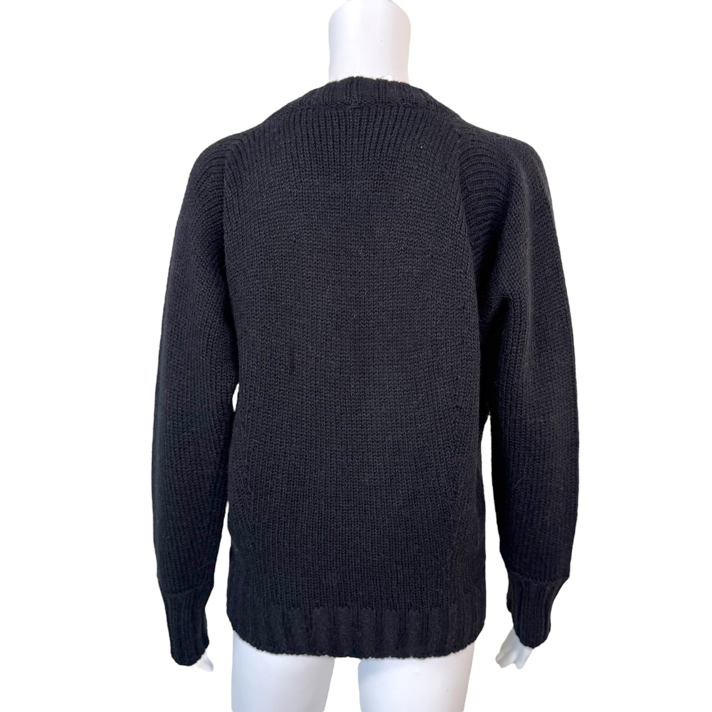 Dolce & Gabbana Black Wool Safety Pin Brooch Cardigan - Outfit Repeater