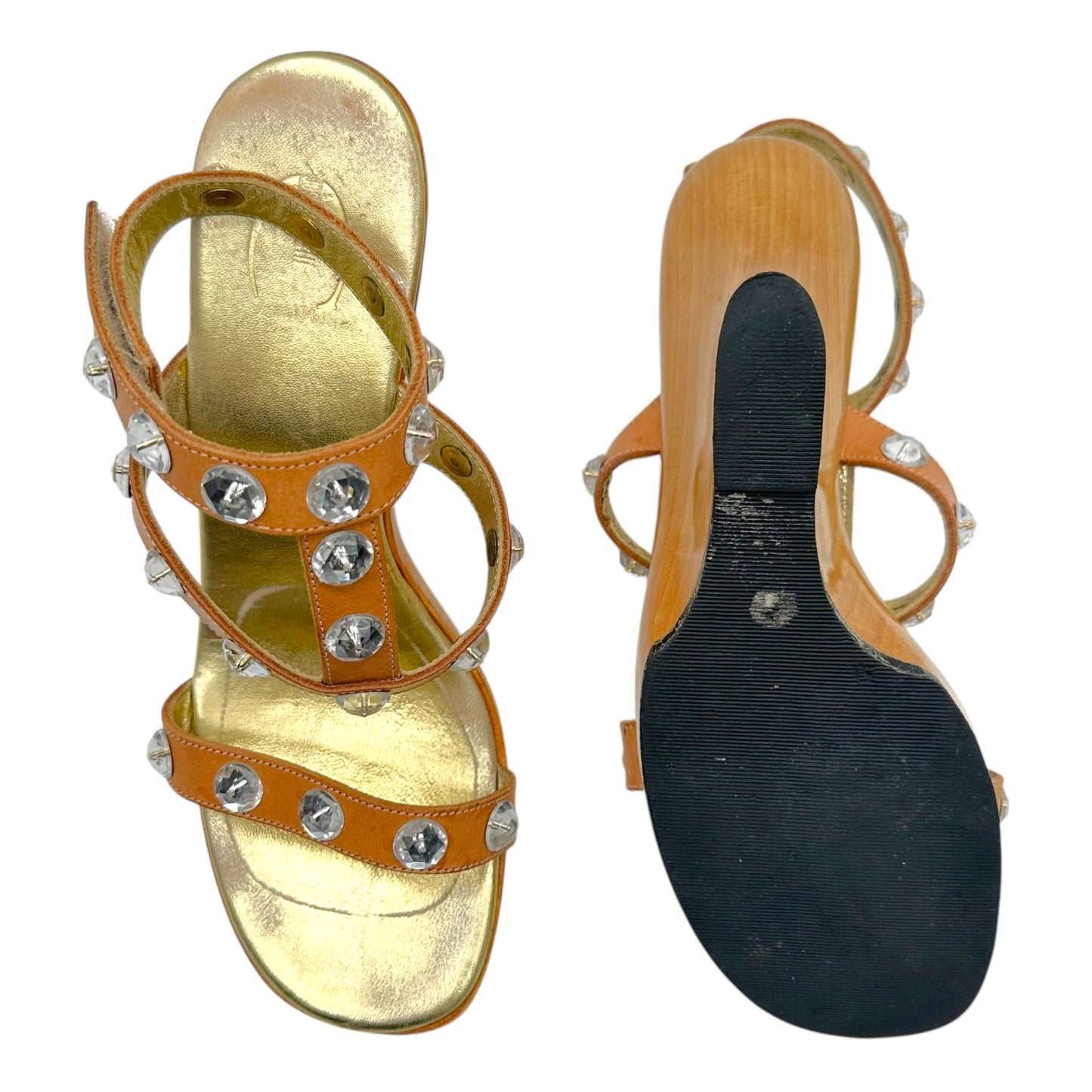 Just Cavalli Roberto Cavalli Crystal Embellished Wedge Heels - Outfit Repeater