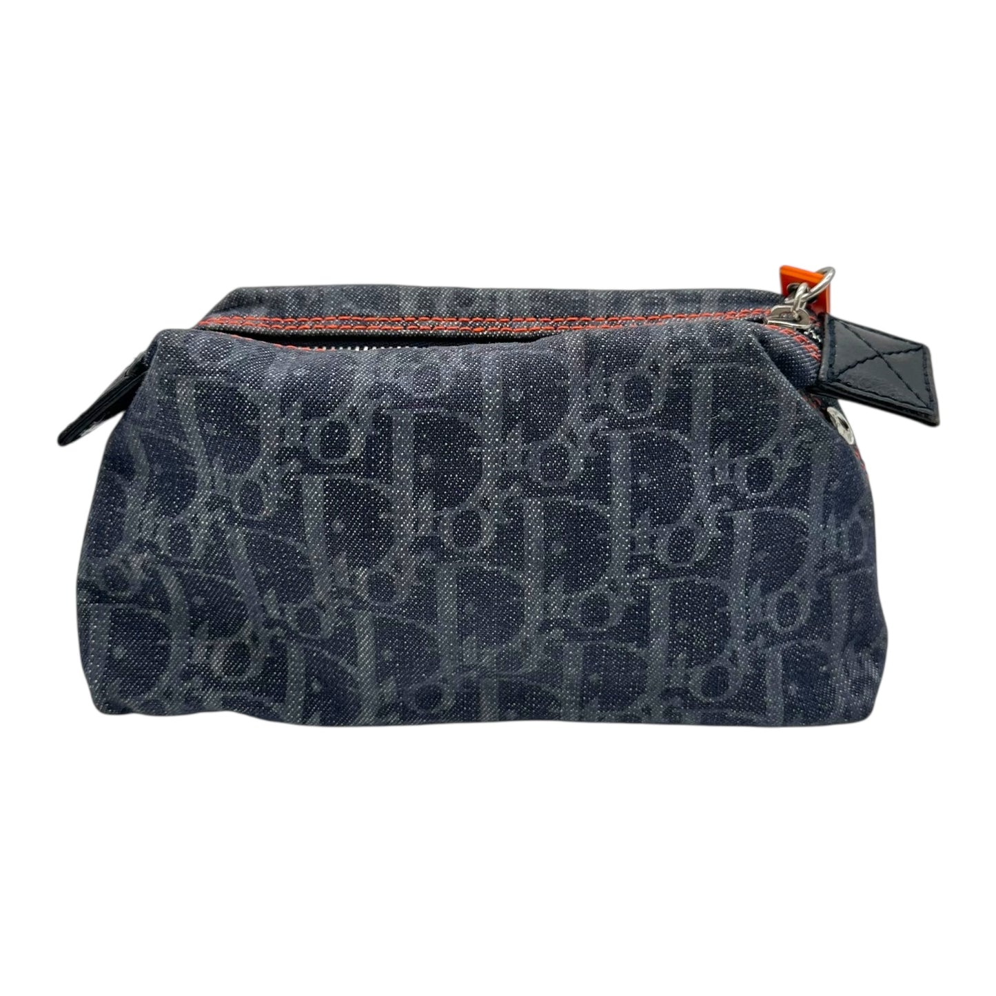 Christian Dior 'Dior Flight' Navy Monogram Mini Cosmetic Pouch - Outfit Repeater
