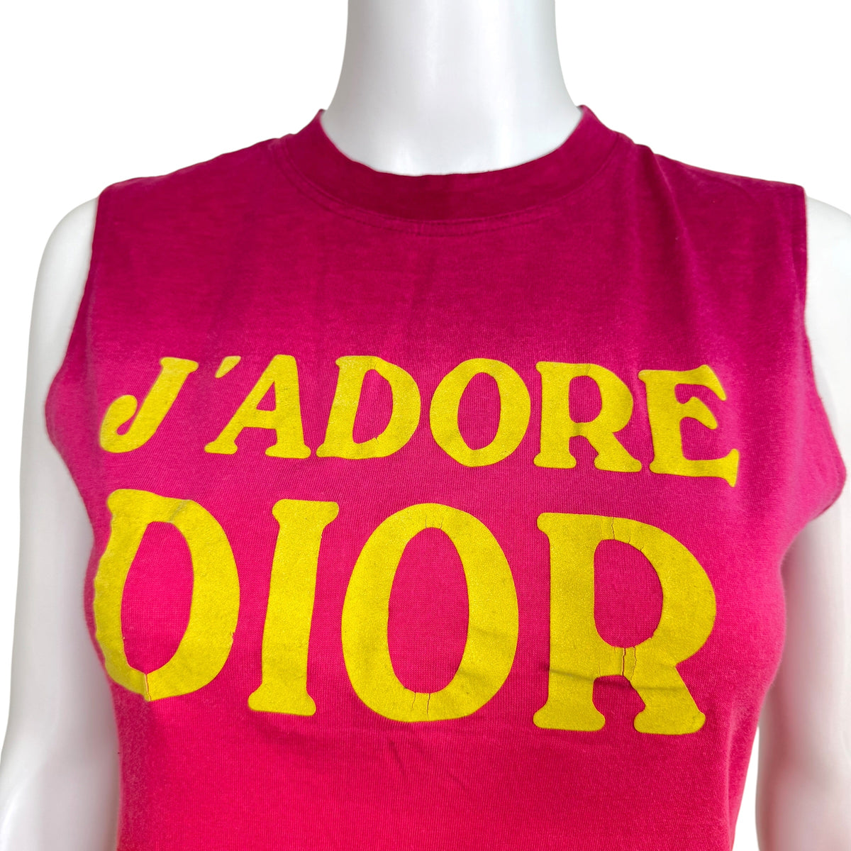Christian Dior Pink Yellow Ombre J'Adore Tank Top