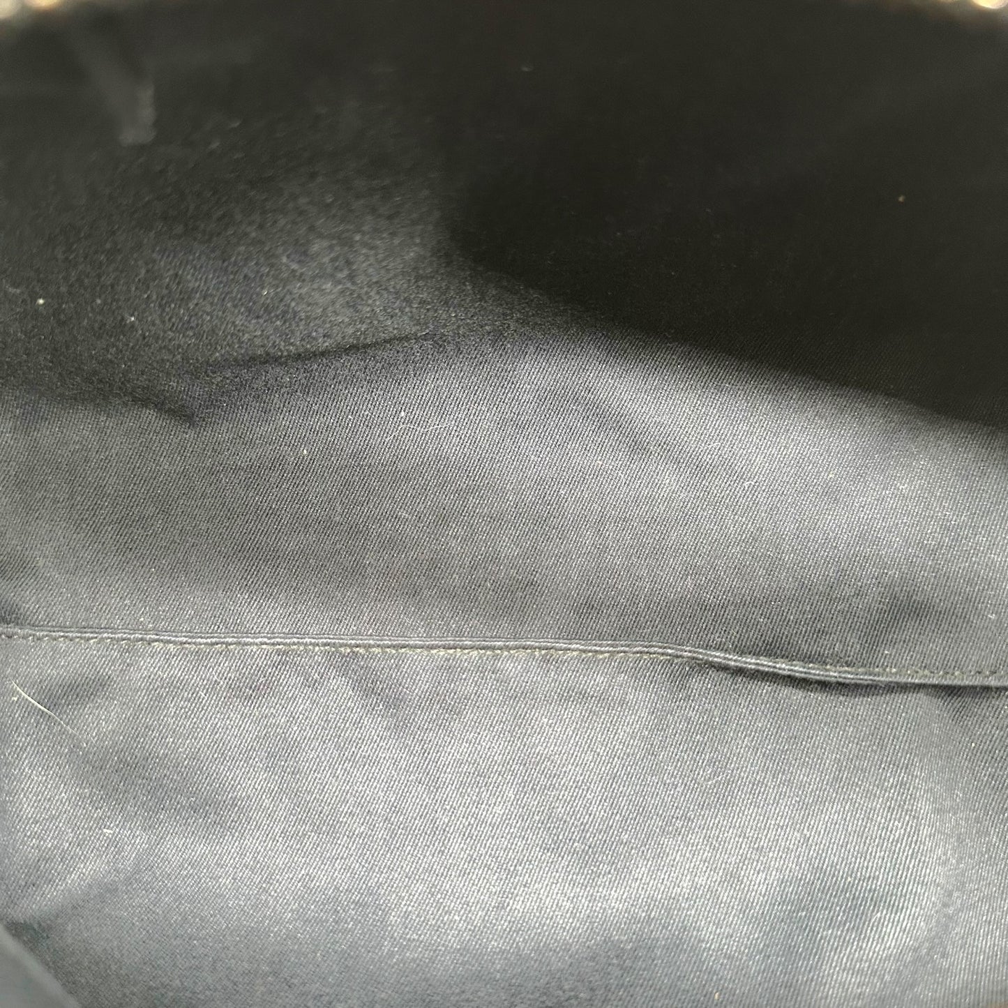 Gucci Gray Denim Monogram Mini Hobo Bag