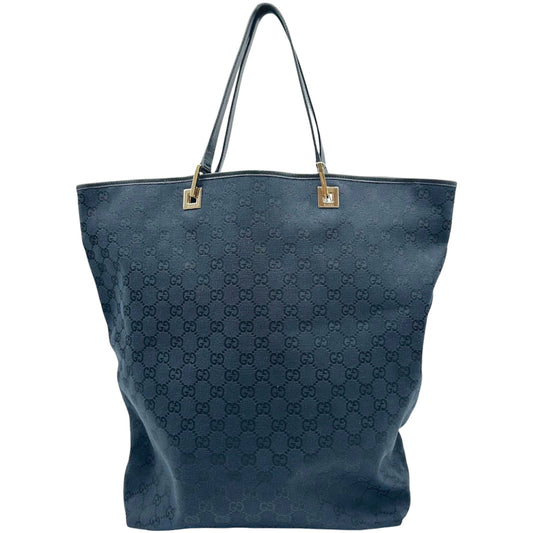 Gucci Large Tote Bag Black Monogram Gold Hardware