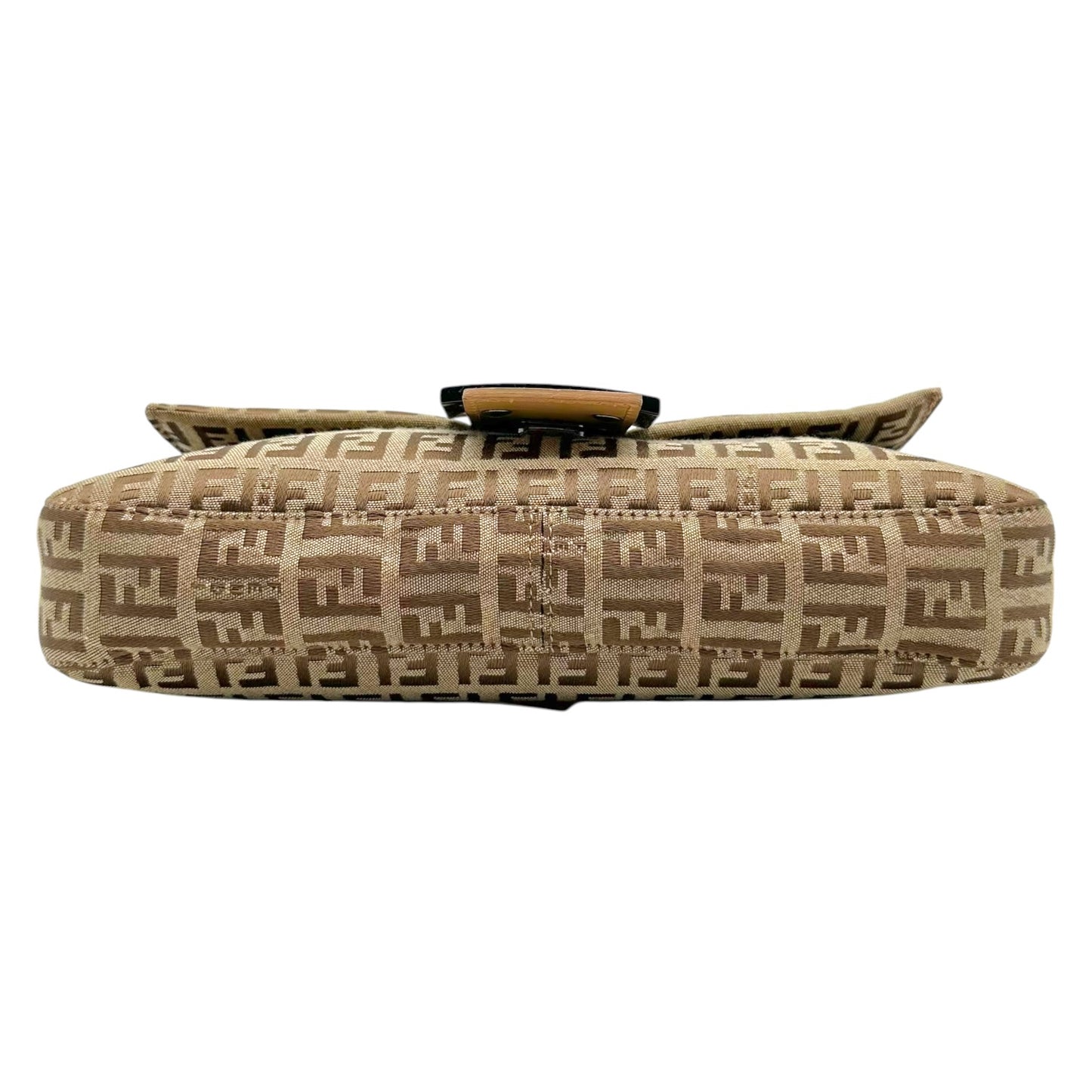 Fendi Baguette Bag Tan Zucchino Monogram Fabric