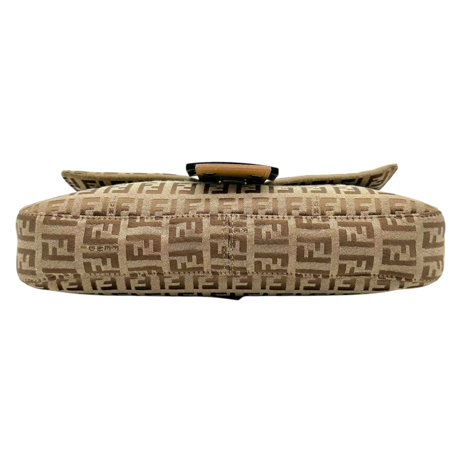 Fendi Baguette Bag Tan Zucchino Monogram Fabric