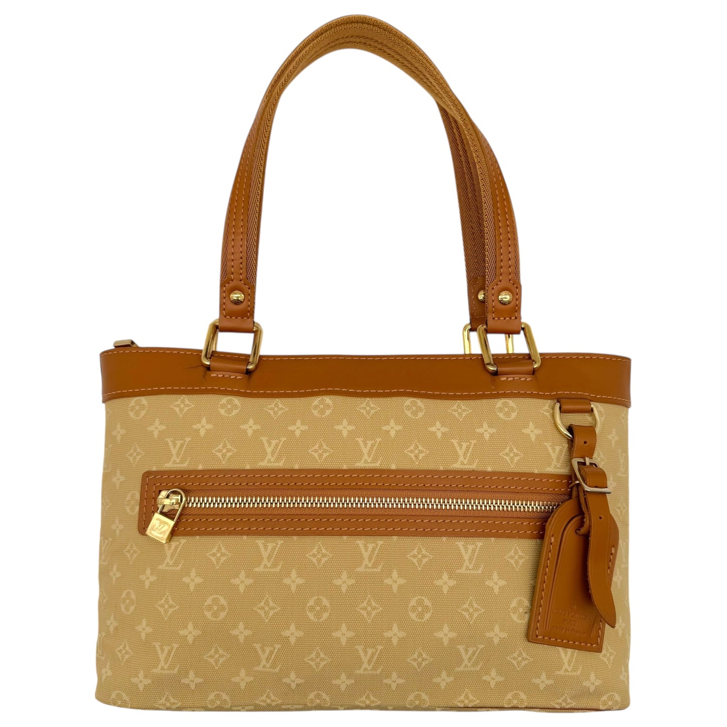 Louis Vuitton Beige Lin Monogram Lucille PM Mini Tote Bag