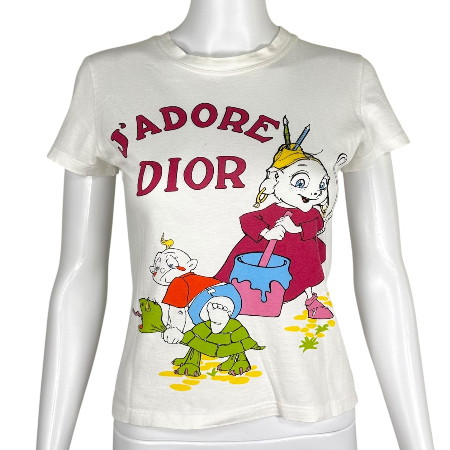 Christian Dior F/W 2002 J'Adore Dior Cartoon Graphic T-Shirt
