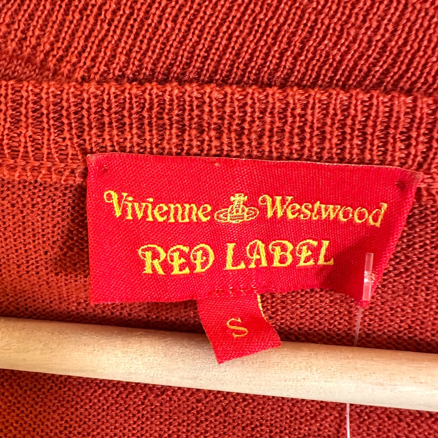 Vivienne Westwood Red Label Red Knit Cropped Sweater