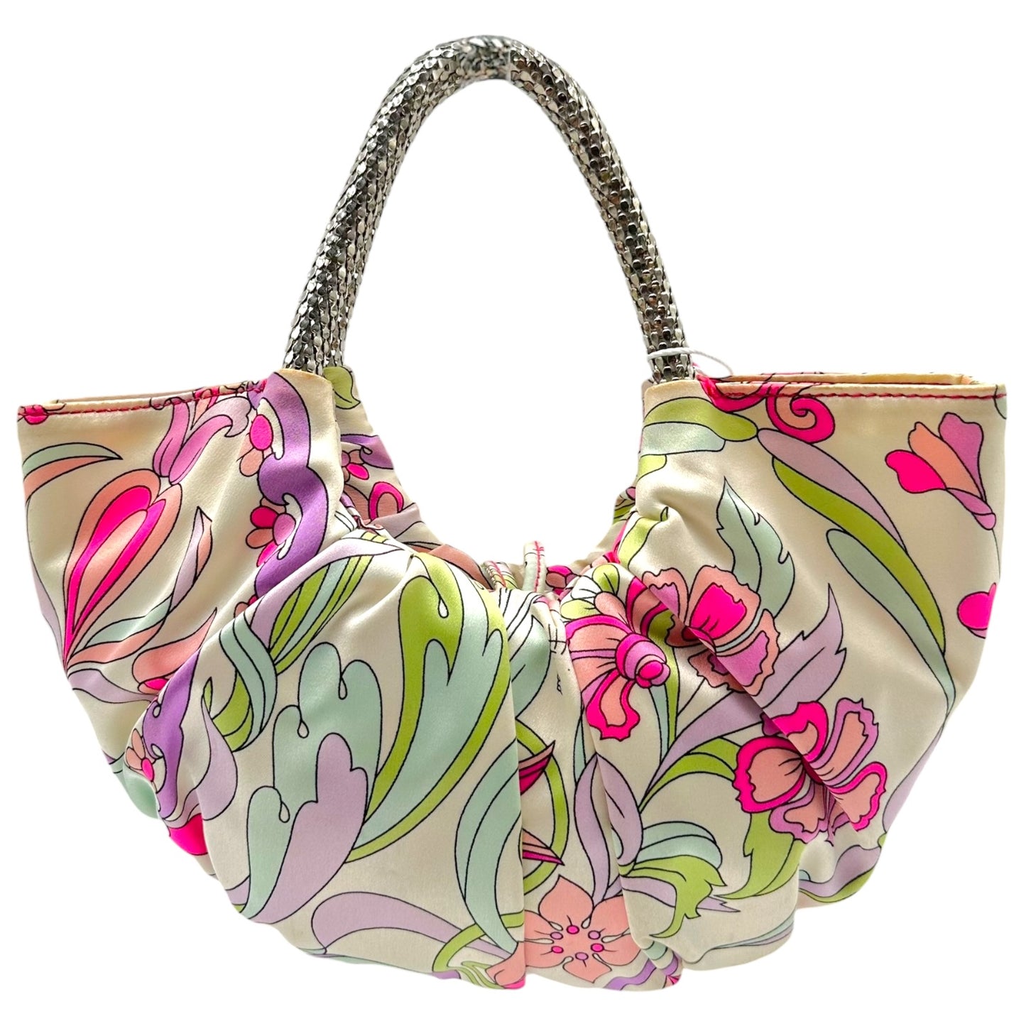 Emilio Pucci Floral Print Silk Mini Bag
