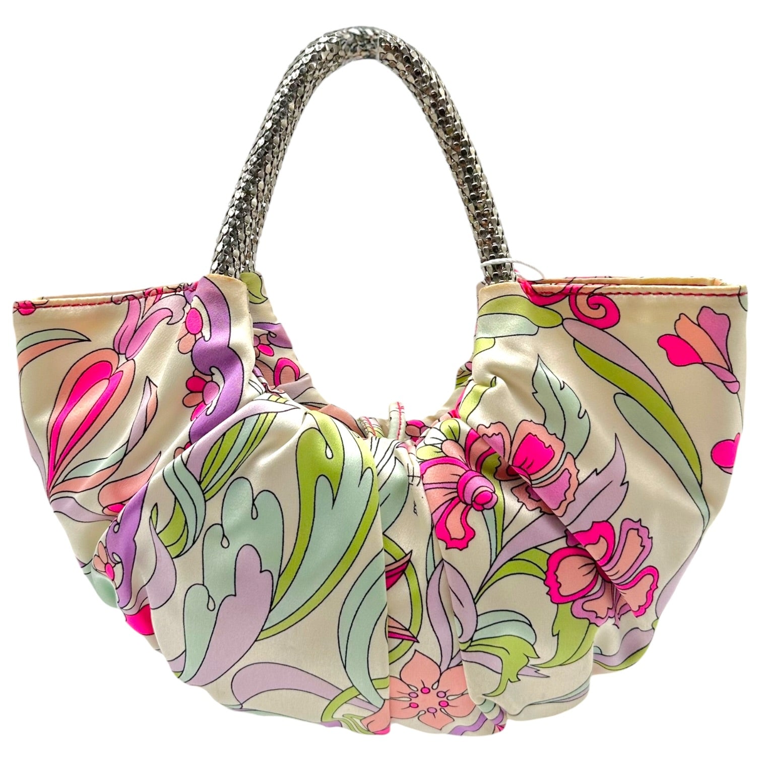 Emilio Pucci Floral Print Silk Mini Bag
