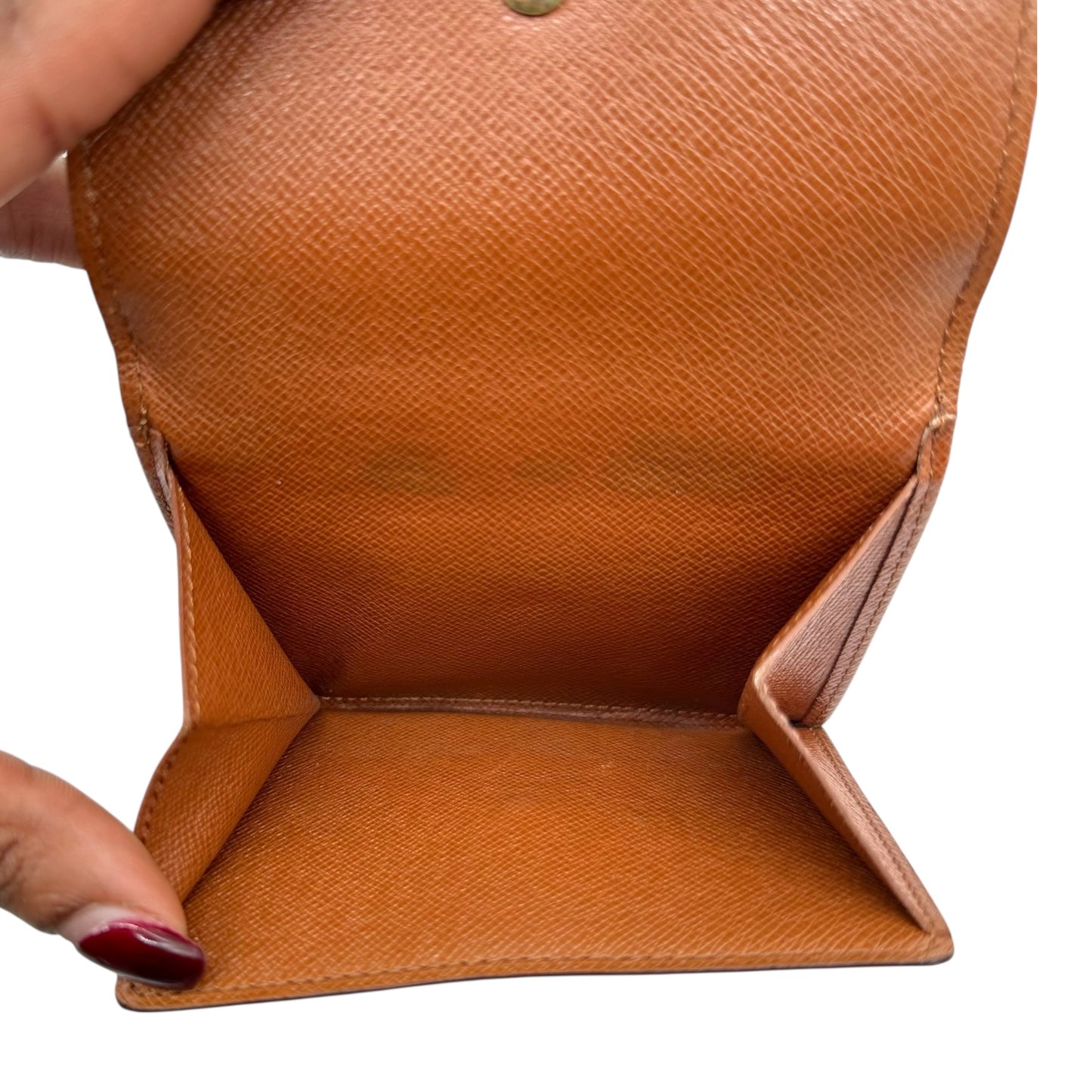 Louis Vuitton Classic Monogram Change Purse Snap Bi-Fold Wallet