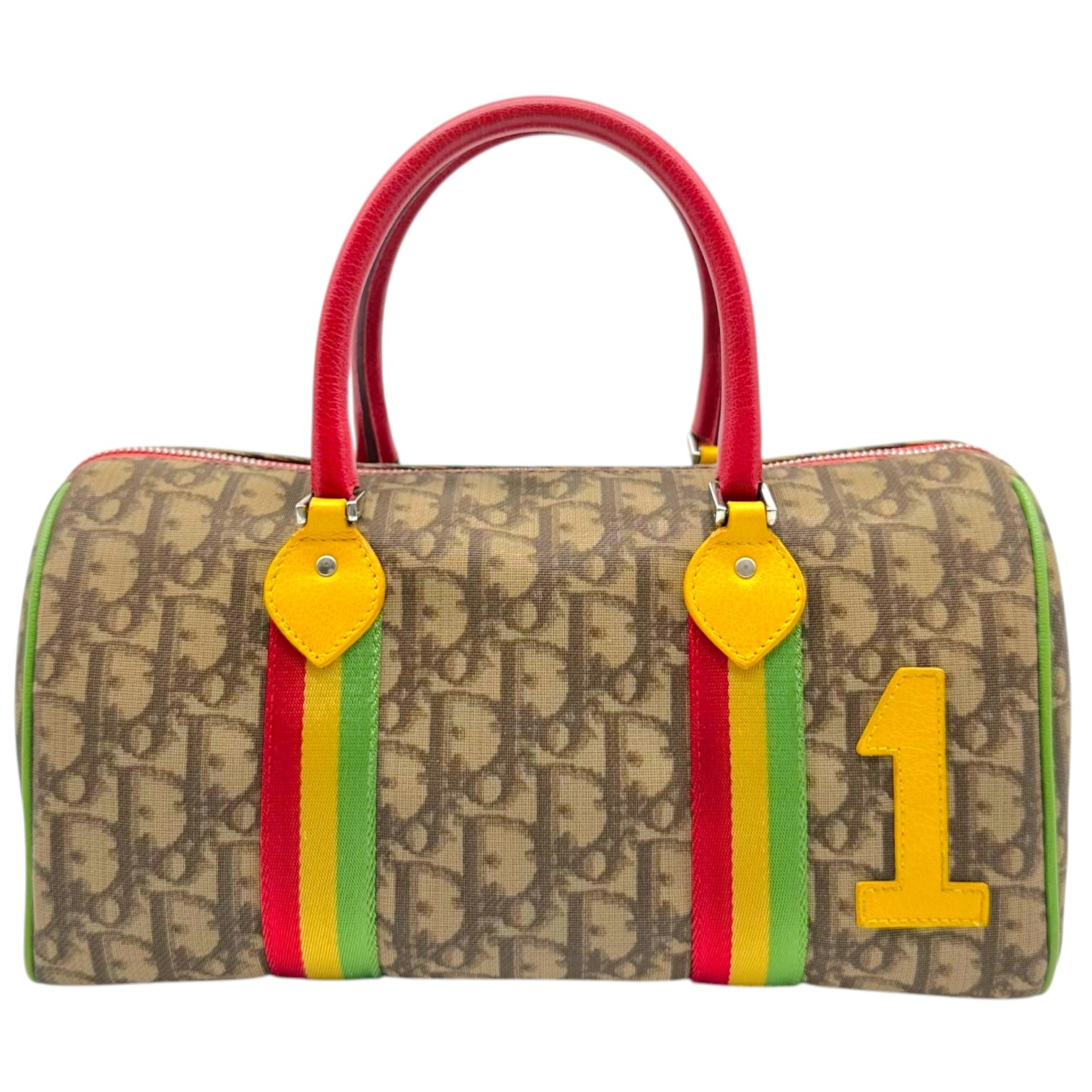 Christian Dior East-West Bowler Bag Brown Monogram