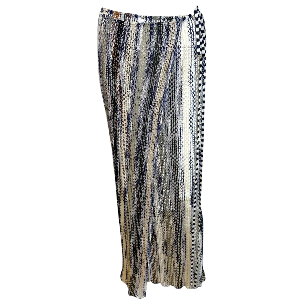 Missoni Open-Knit Sheer Maxi Wrap Skirt Multicolor