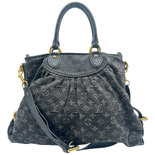 Louis Vuitton Black Denim Monogram Tote Bag