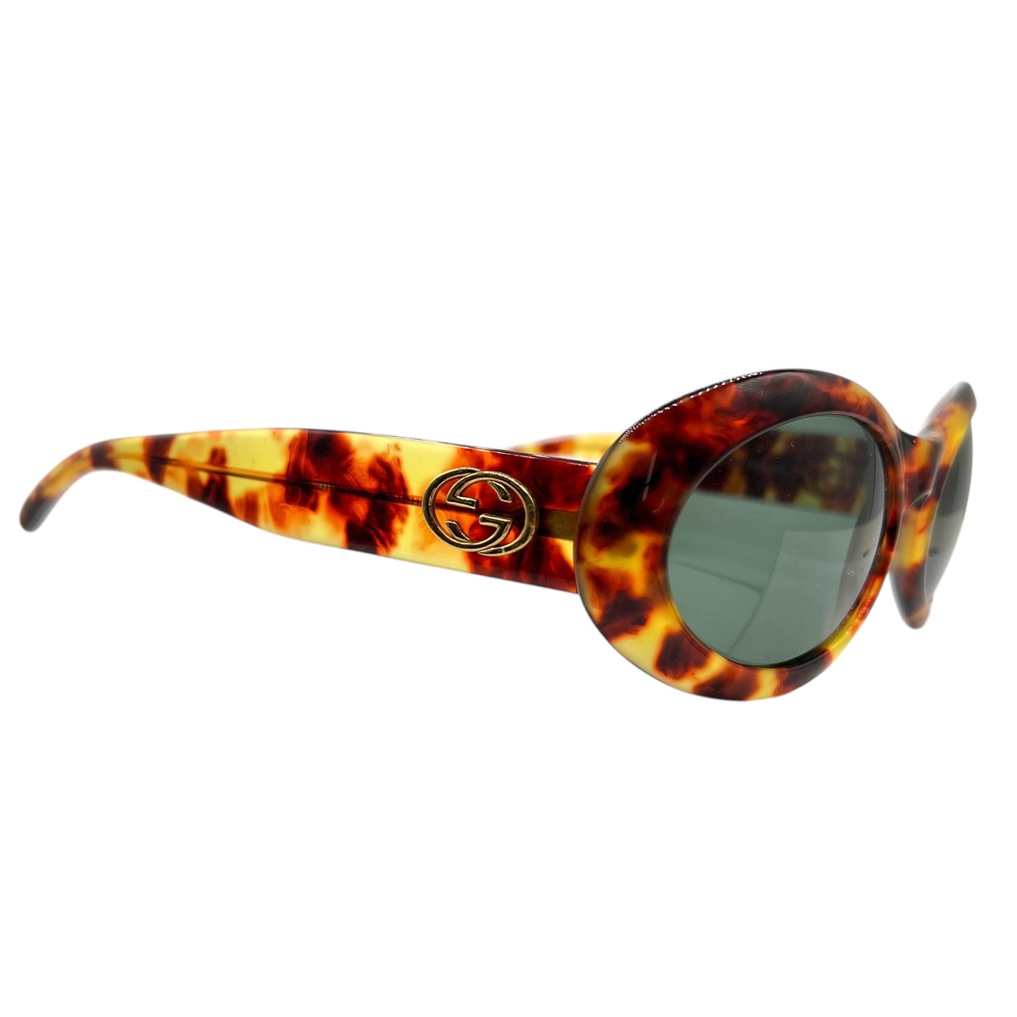 Gucci by Tom Ford GG2400 Tortoise Oversized Round Sunglasses