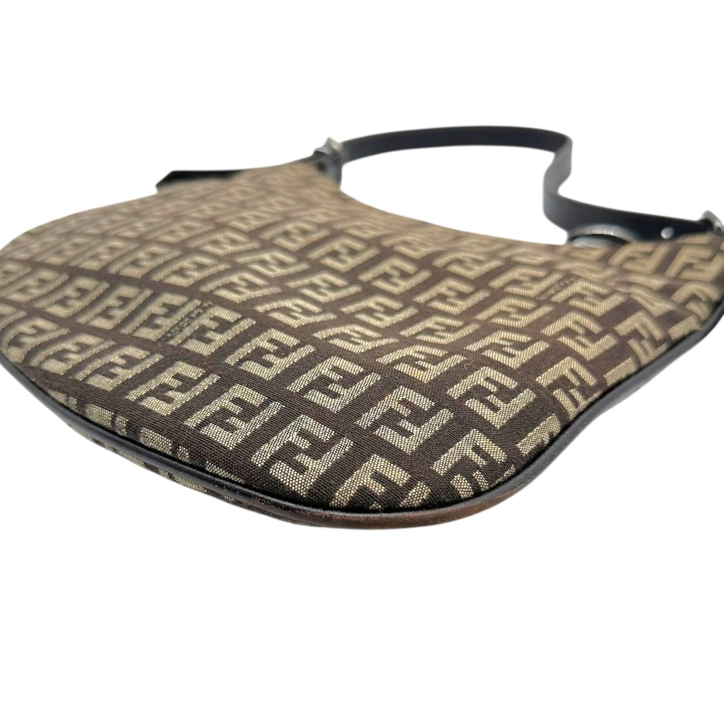 Fendi Brown & Tan Zucchino Monogram Oyster Bag