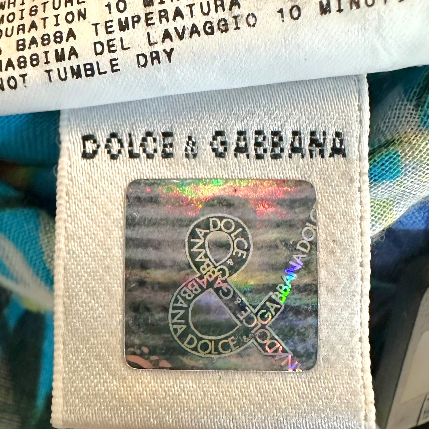 D&G Dolce & Gabbana 90's Mulicolor Floral Open Back Top NEW - Outfit Repeater