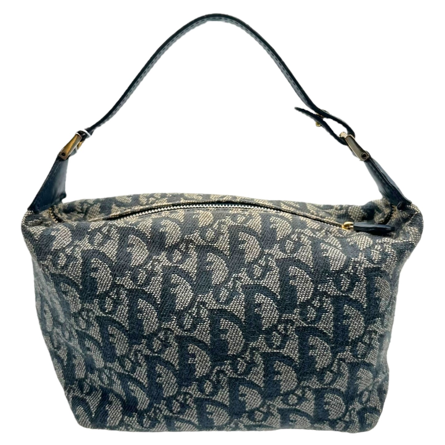 Christian Dior Navy Blue Trotter Monogram Pochette Bag - Outfit Repeater