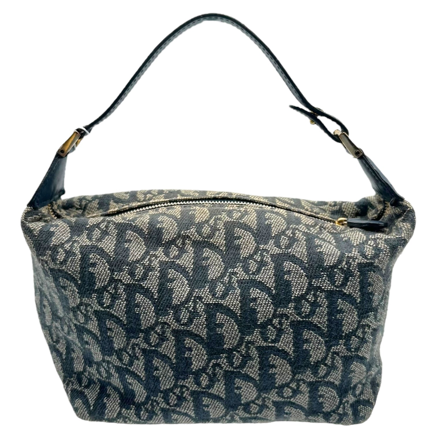 Christian Dior Navy Blue Trotter Monogram Pochette Bag - Outfit Repeater