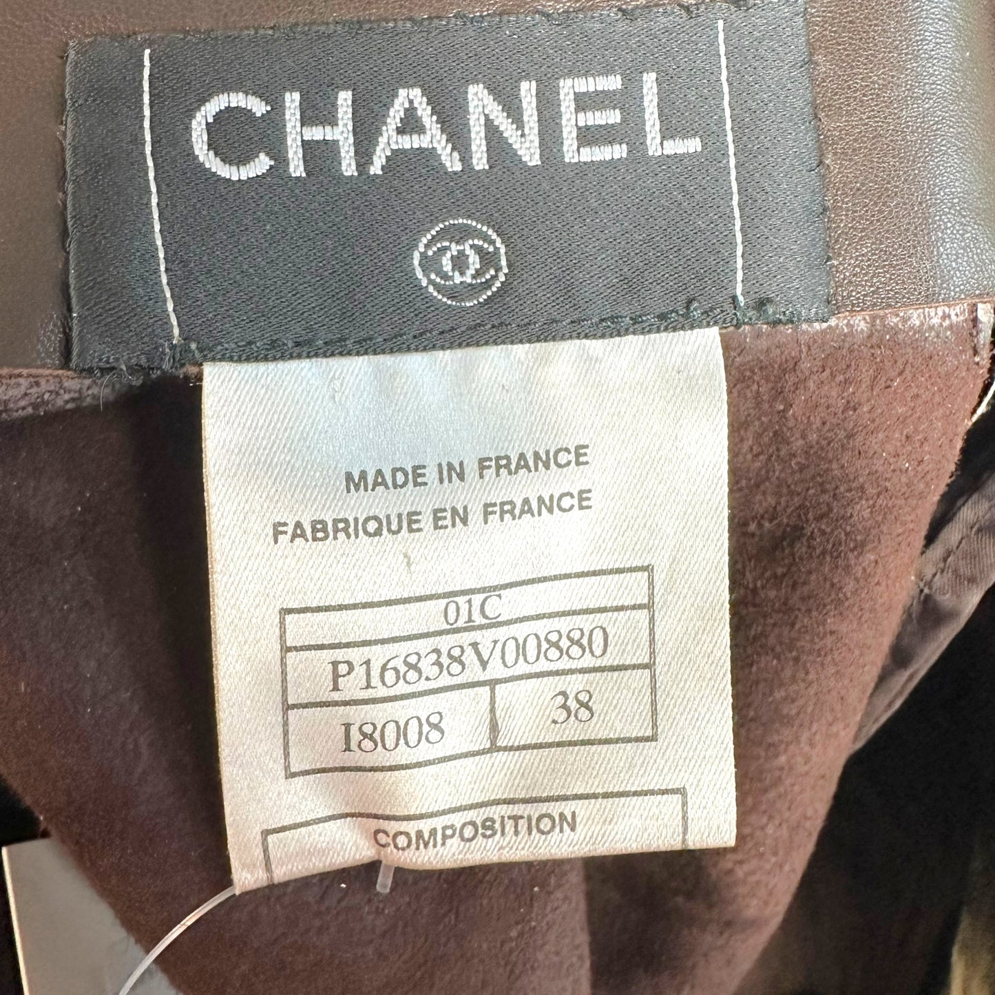 Chanel Cruise 2001 Gold Metallic & Brown Zebra Print Ponyhair Mini Skirt