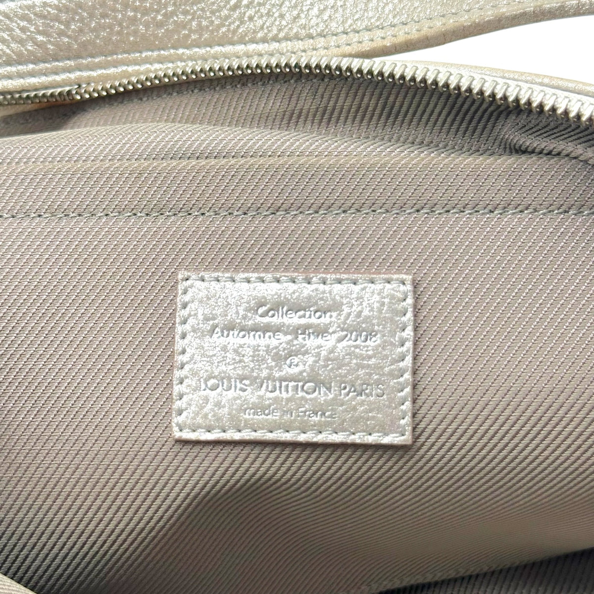 Louis Vuitton Silver Shimmer Monogram Hobo Bag
