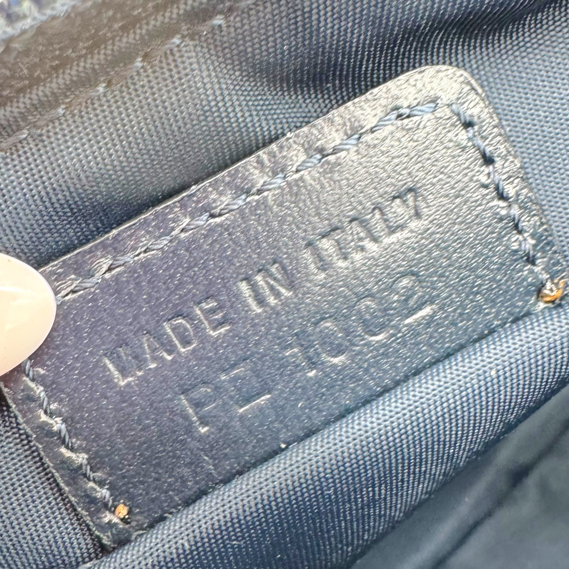 Christian Dior Navy Blue Trotter Monogram Shoulder Pochette Bag - Outfit Repeater