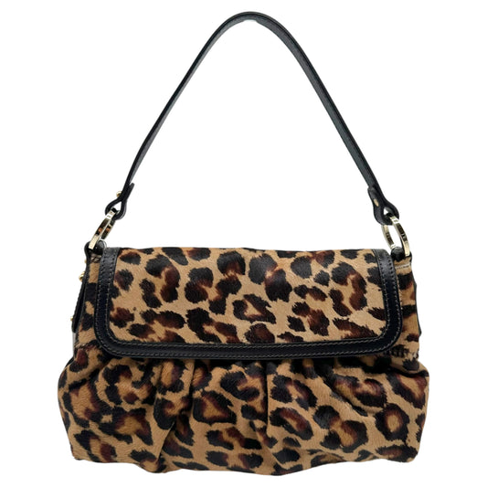 Fendi Leopard Print Ponyhair Shoulder Bag