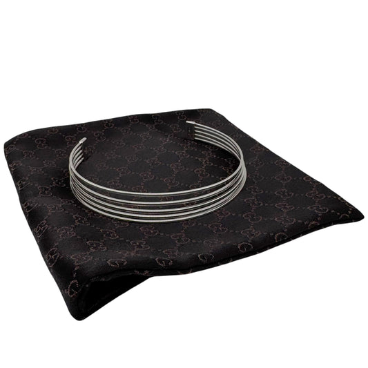 Gucci by Tom Ford Sterling Silver Stacked Choker Cuff Necklace