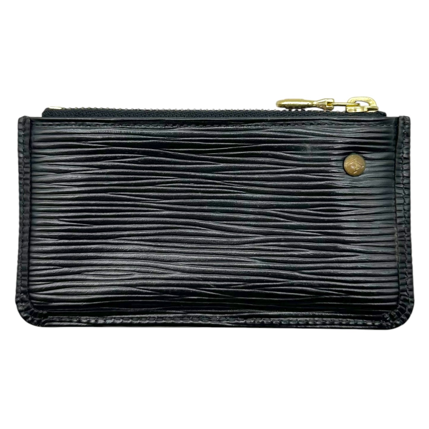 Louis Vuitton Black Epi Leather Zip Coin Pouch