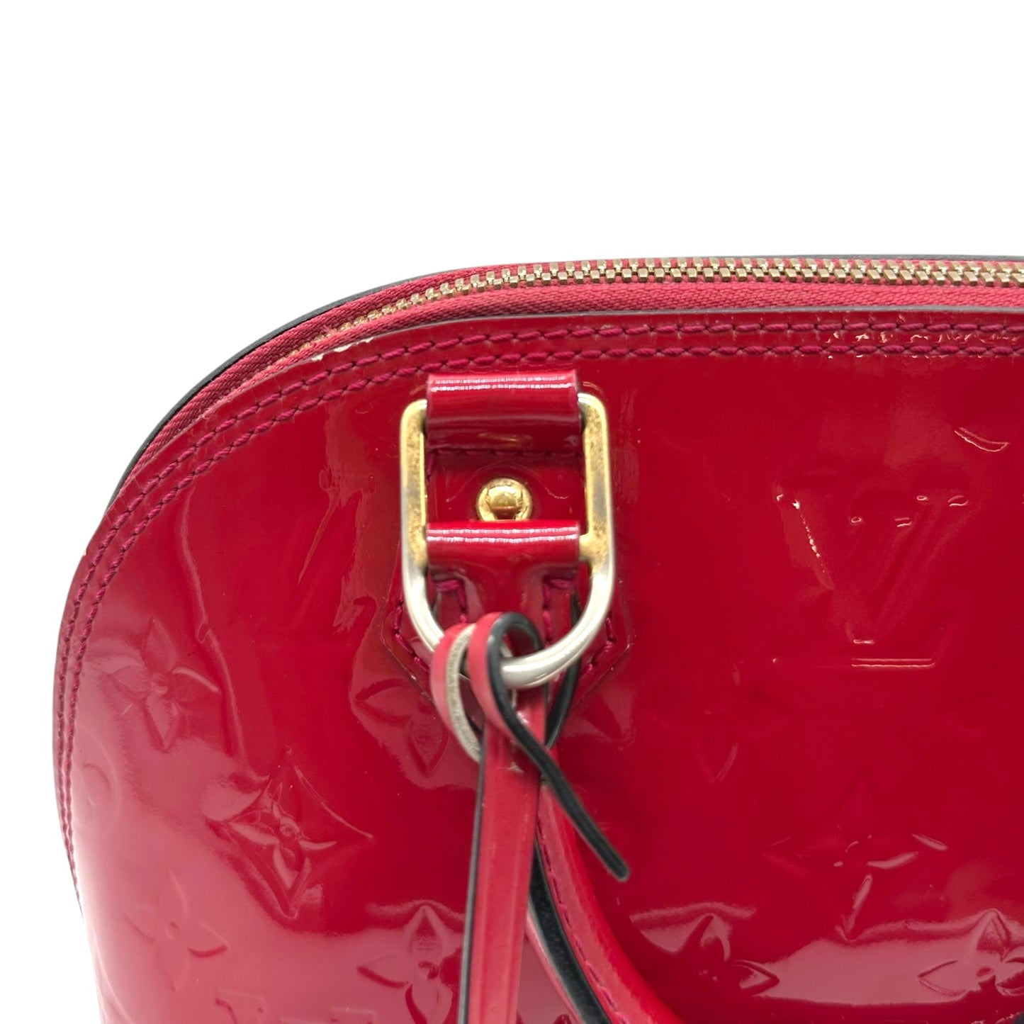 Louis Vuitton Red Vernis Alma BB 2-Way Bag