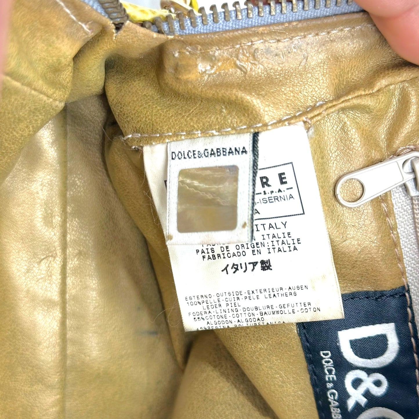 D&G Dolce & Gabbana Lavender & Yellow Mini Logo Bowler Bag