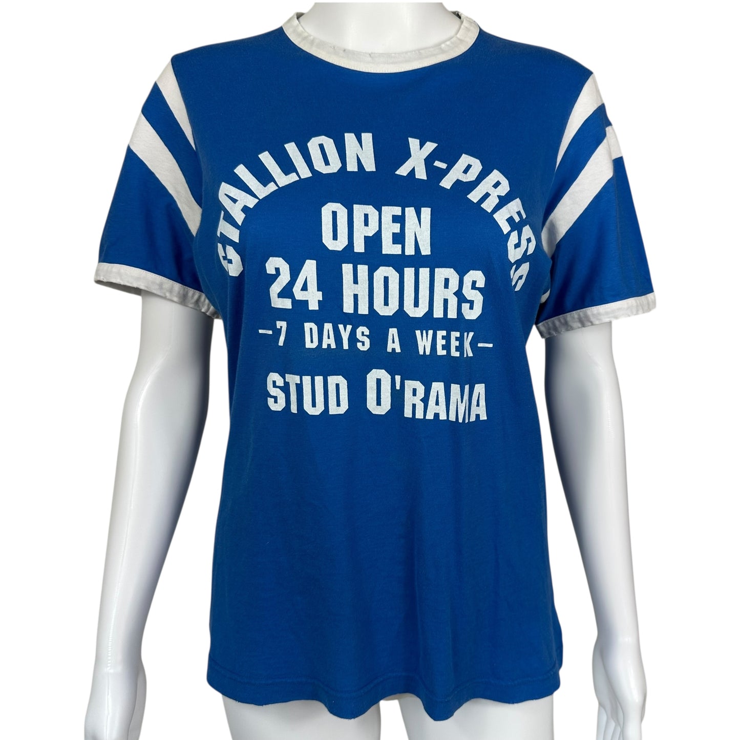 D&G Dolce & Gabbana Blue Stallion X-Press Graphic T-Shirt - Outfit Repeater