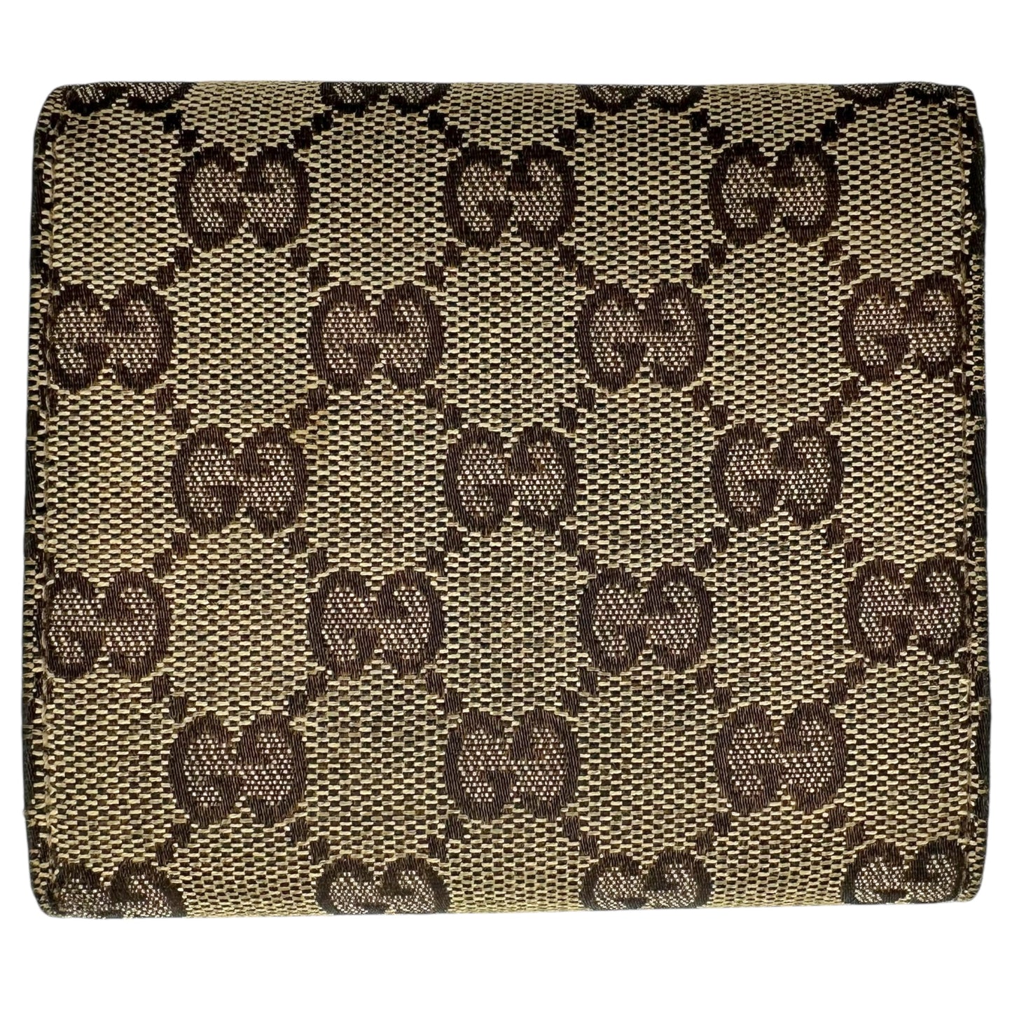 Gucci Tan Monogram Compact Wallet