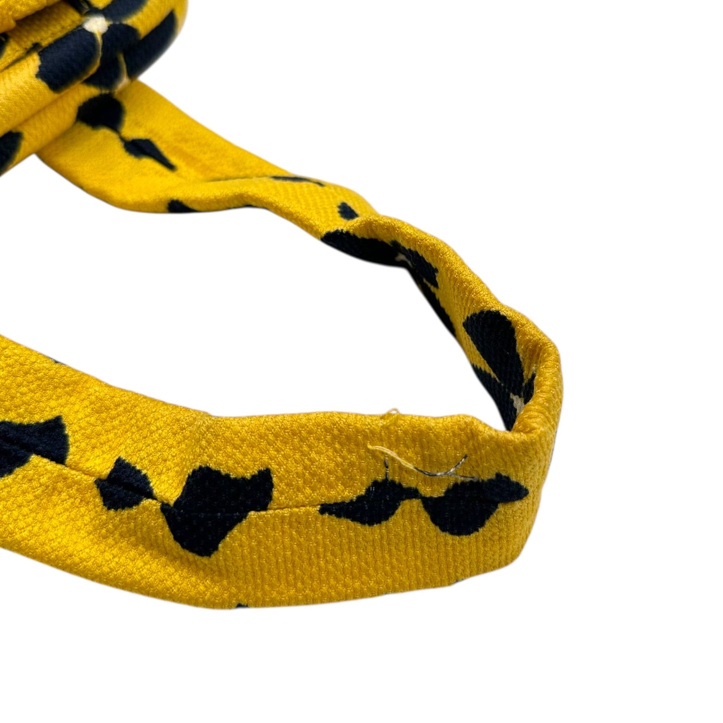 Chanel Yellow & Navy Clover Print Kisslock Bag