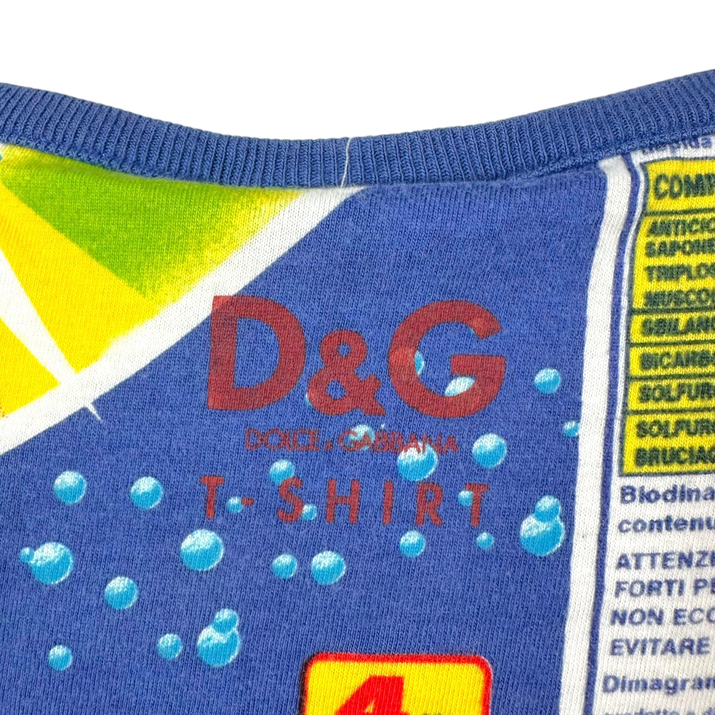D&G Dolce & Gabbana Multicolor Advertisement Print Top