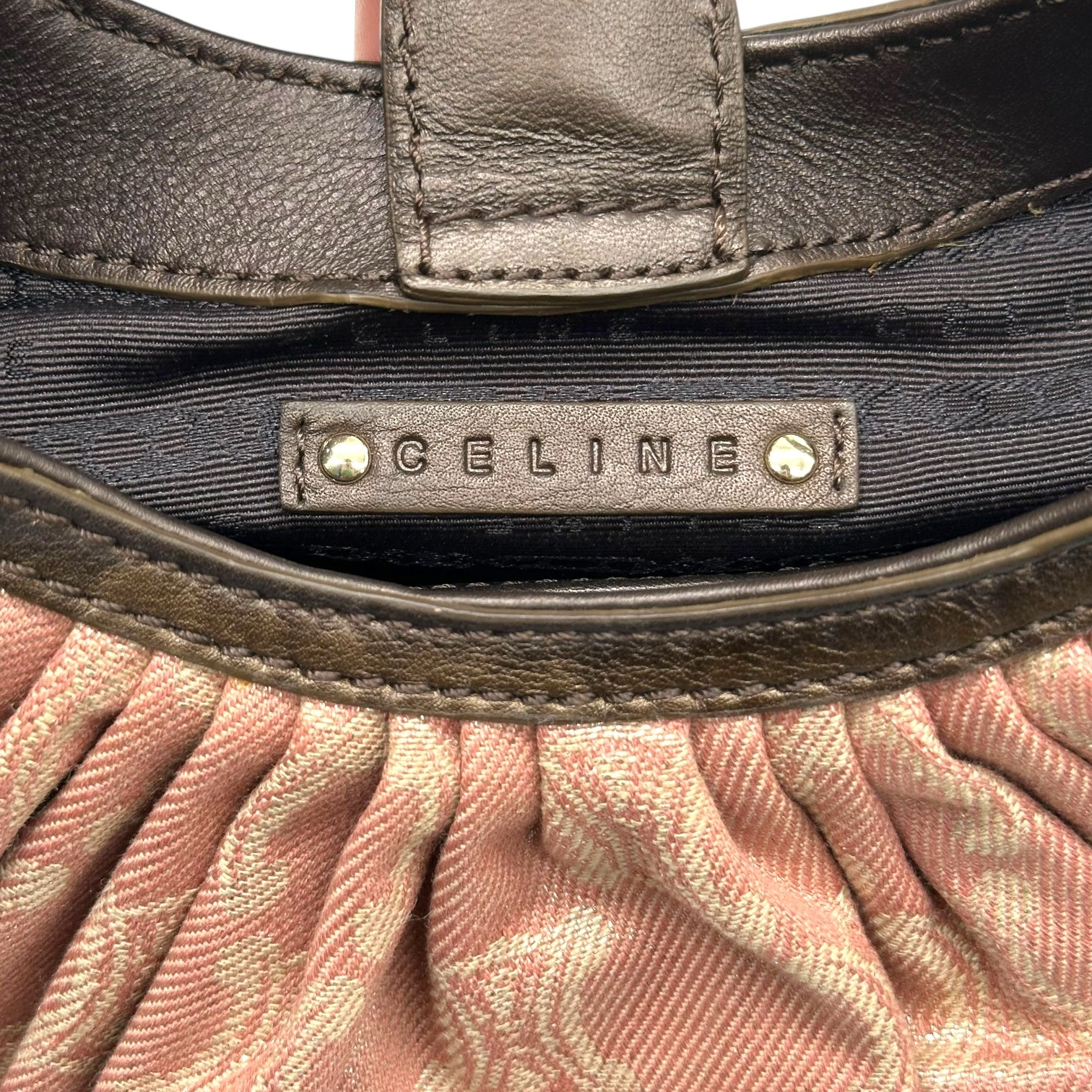 Celine Light Pink Triomphe Monogram Shoulder Bag - Outfit Repeater