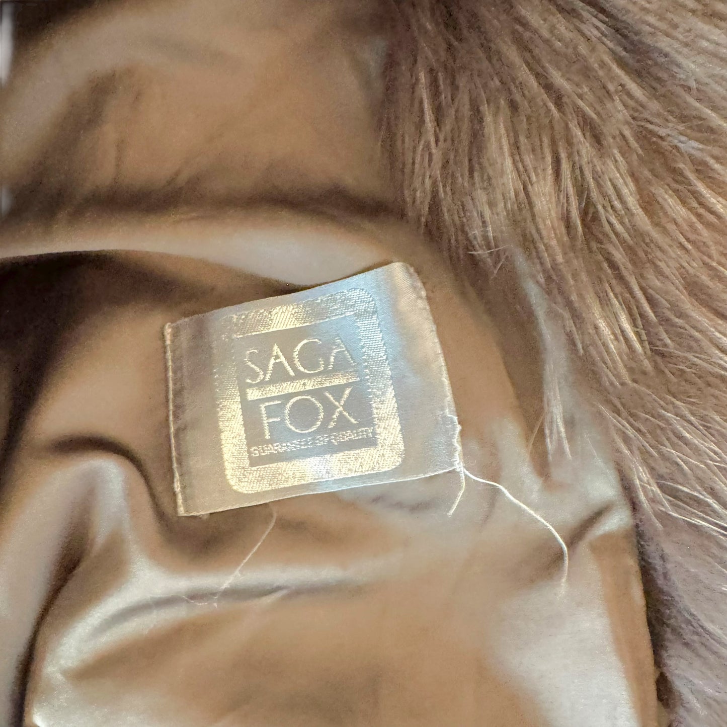 Vintage Saga Brown Fox Fur Coat