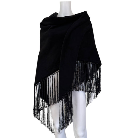 Dolce & Gabbana F/W 1998 Black Cashmere Shawl