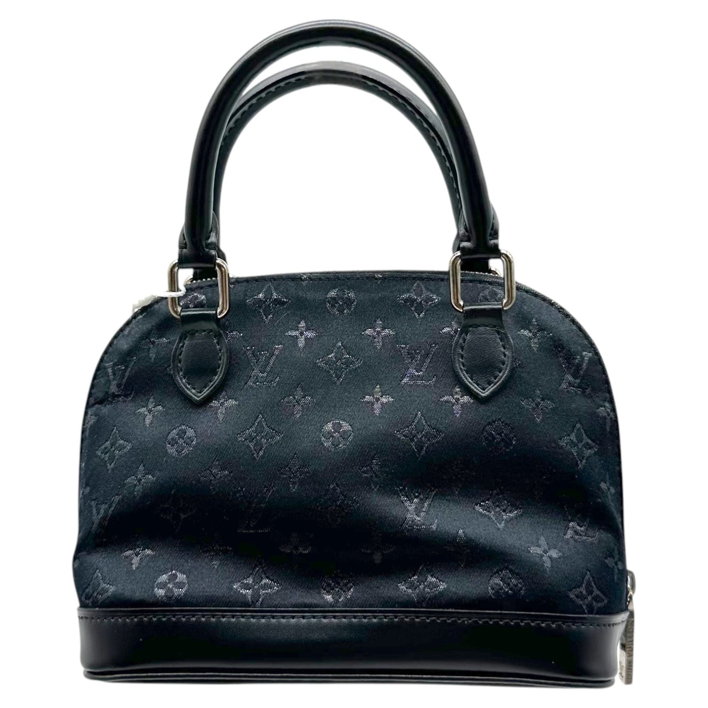 Louis Vuitton Micro Alma Bag Black Satin Monogram