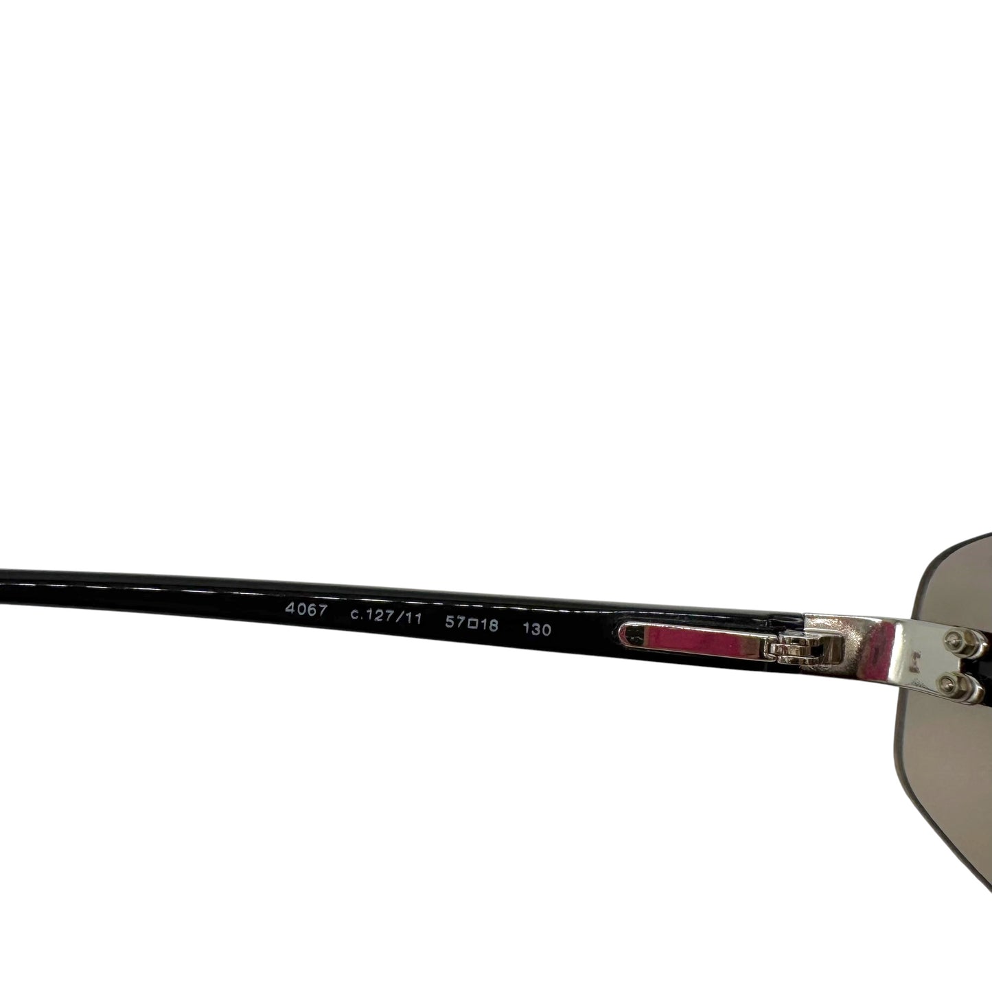 Chanel Rimless Oval Sunglasses Gray Gradient Lenses