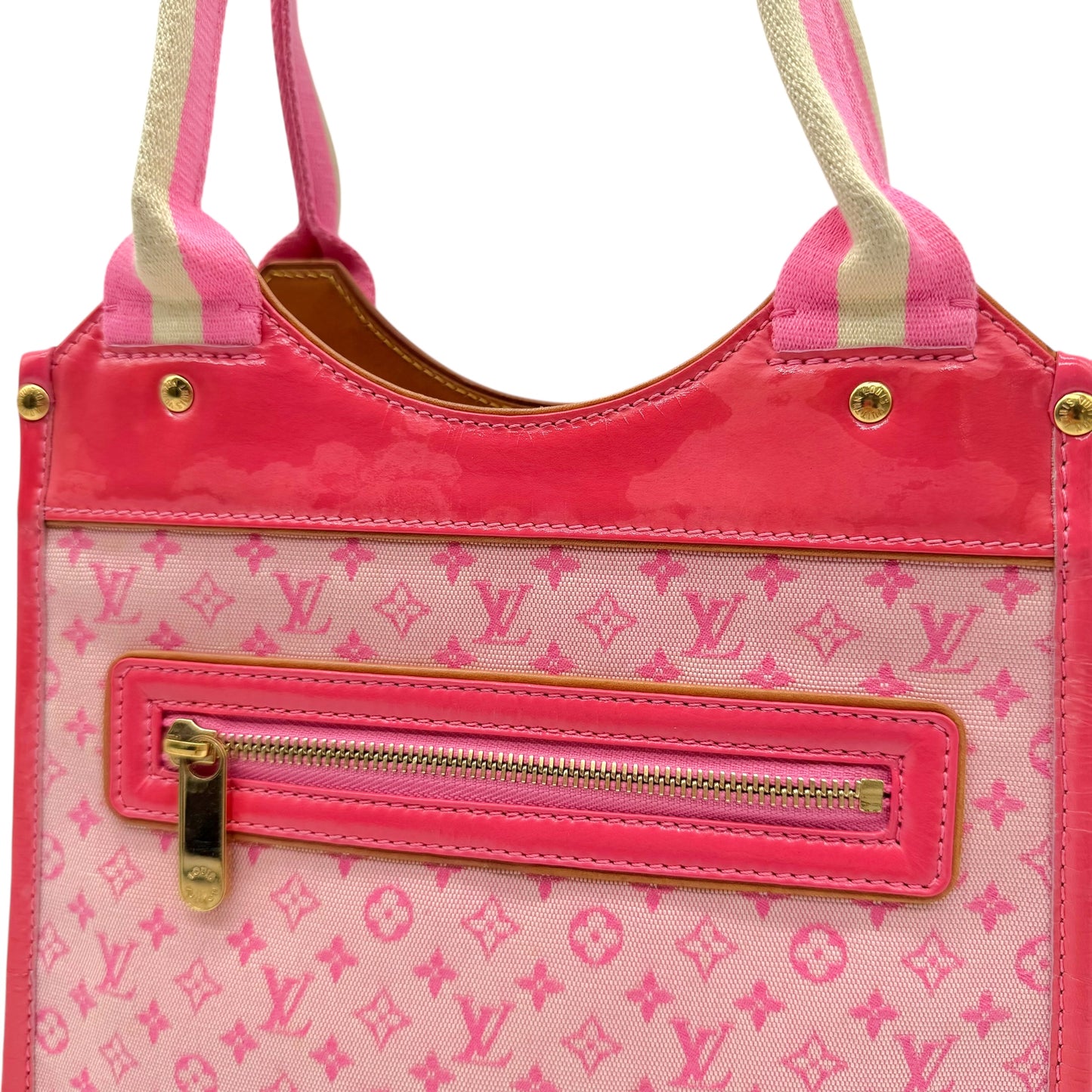 Louis Vuitton Hot Pink Lin Monogram Mini Sac Bag - Outfit Repeater