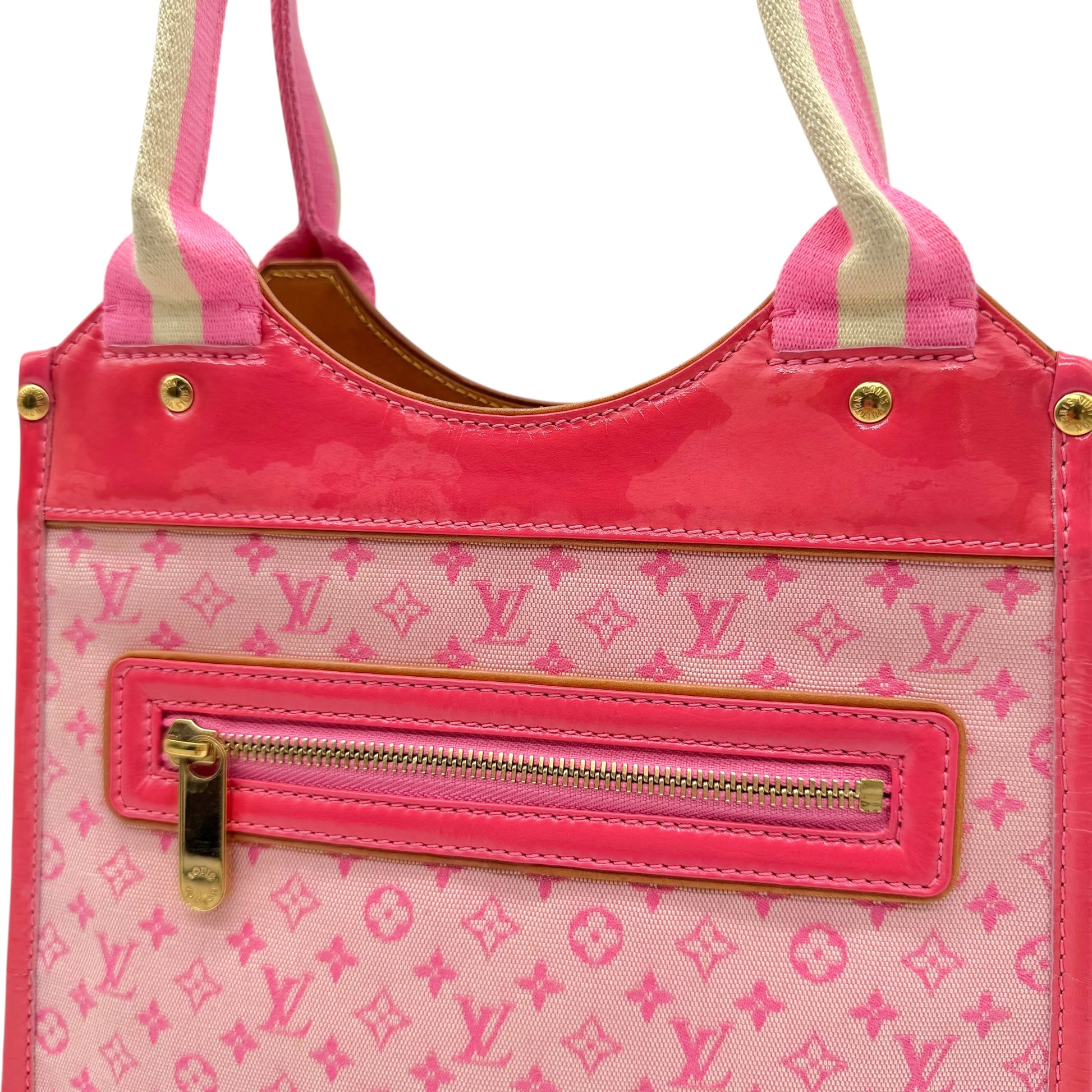 Louis Vuitton Hot Pink Lin Monogram Mini Sac Bag - Outfit Repeater
