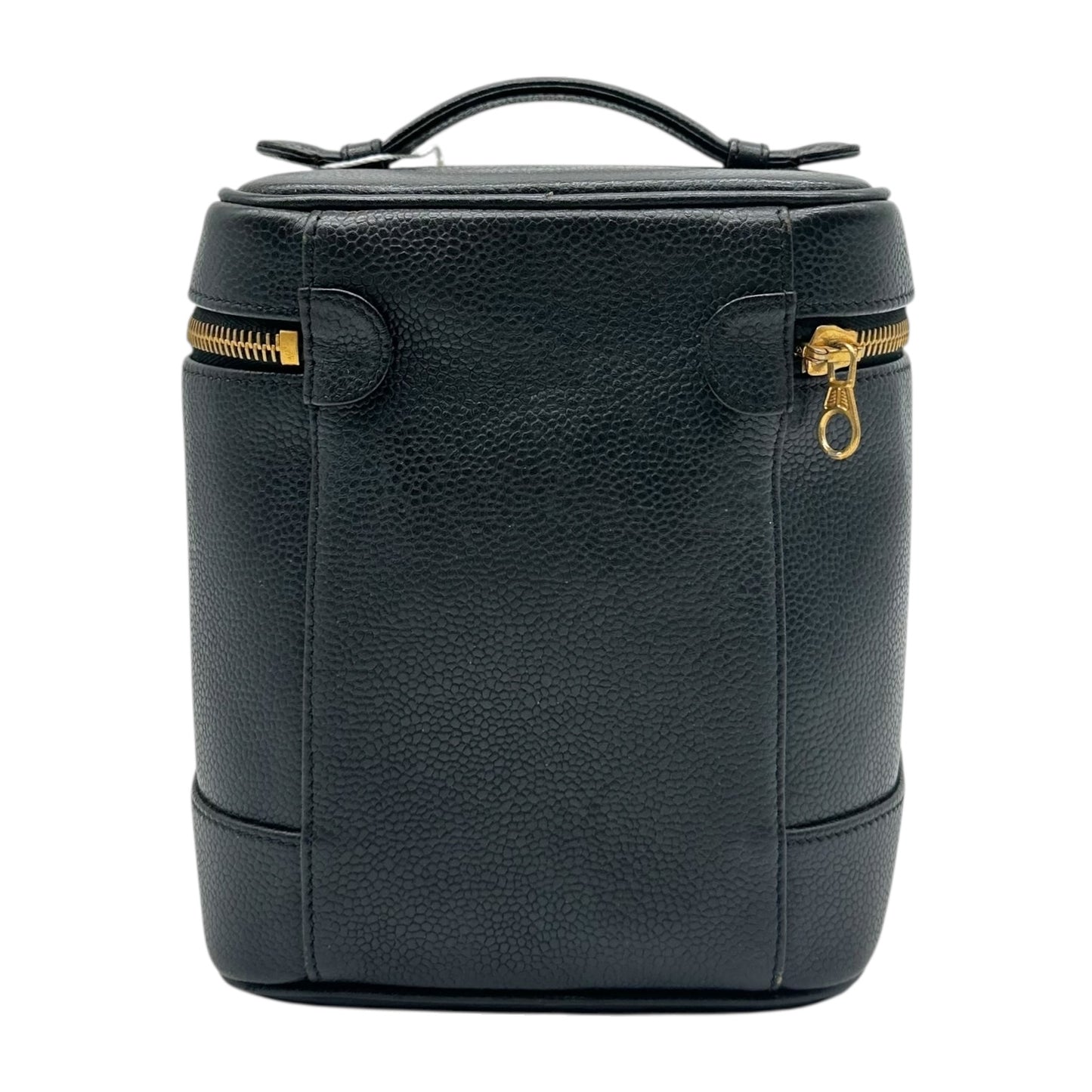 Chanel Black Caviar Leather Vanity Bag 1989-90