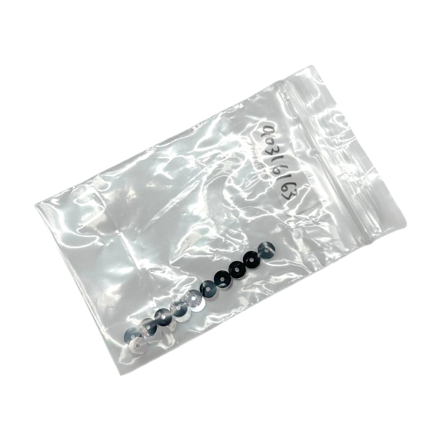 Chanel Black & Silver Sequin Logo Small Flap Bag 2008-09