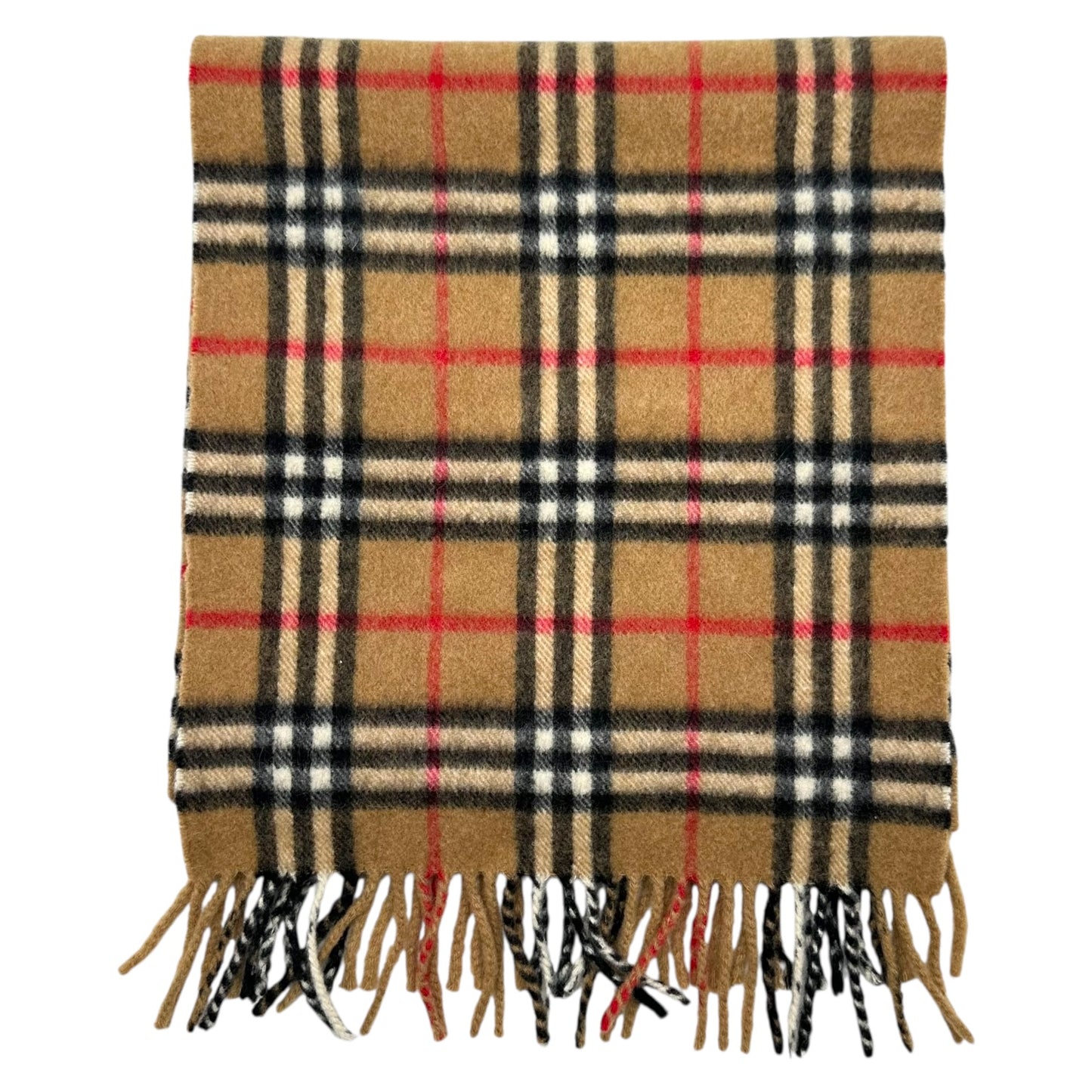Burberry Classic Nova Check Plaid Cashmere Scarf