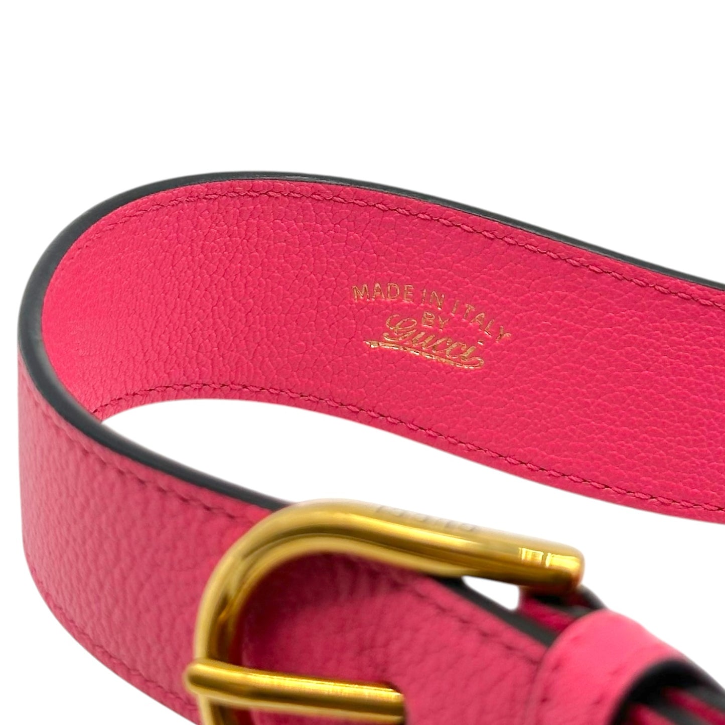 Gucci Pink Leather Mini Pochette Bag