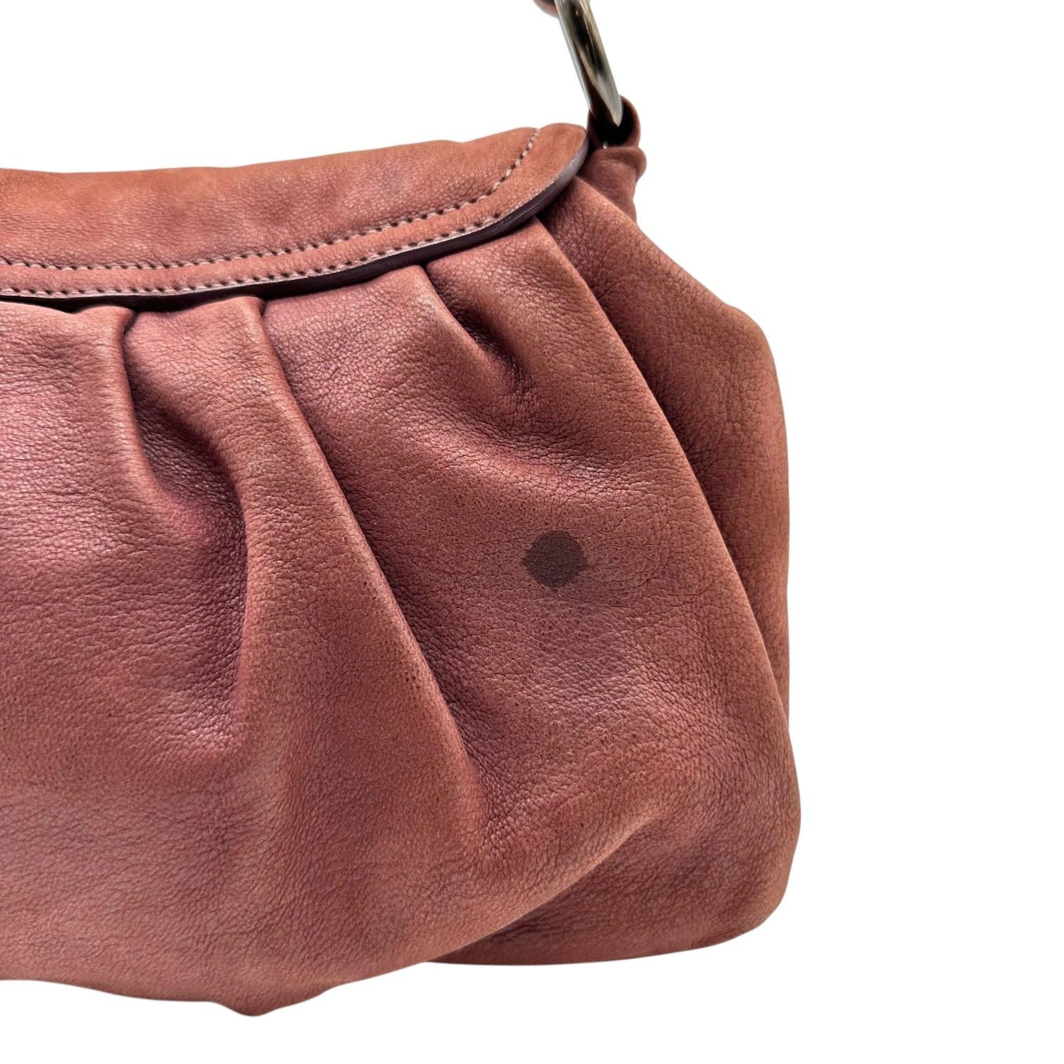 Prada Bugundy Nubuck Suede Shoulder Bag - Outfit Repeater